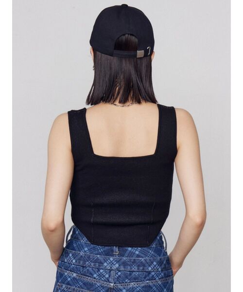 EMODA（エモダ）の「ミニマルフィットニット（ニット/セーター・レディース・ホワイト/グレー/イエロー/ブルー/ブラック・FREE）」の19枚目の写真