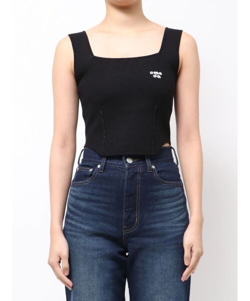 EMODA（エモダ）の「ミニマルフィットニット（ニット/セーター・レディース・ホワイト/グレー/イエロー/ブルー/ブラック・FREE）」の21枚目の写真