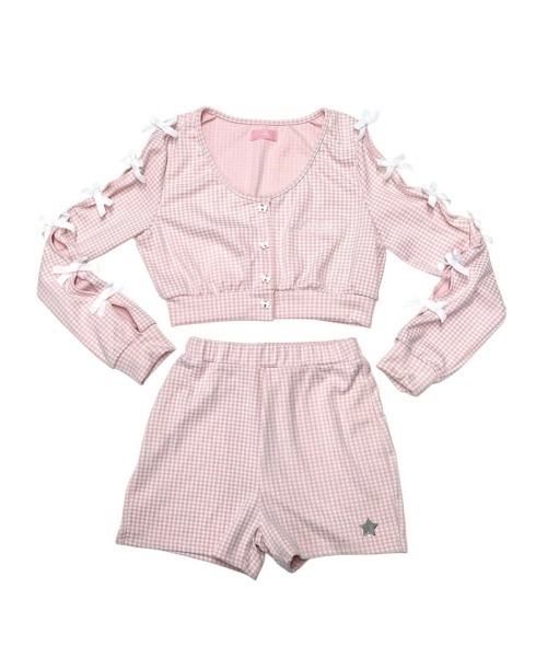 lilLilly（リルリリー）の「ギンガムショートパンツ（その他パンツ・レディース・ピンク/ブラック/ブルー・FREE）」の18枚目の写真