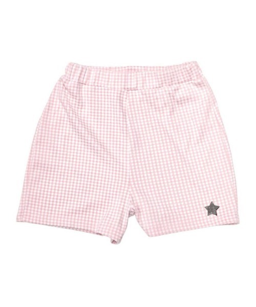 lilLilly（リルリリー）の「ギンガムショートパンツ（その他パンツ・レディース・ピンク/ブラック/ブルー・FREE）」の4枚目の写真