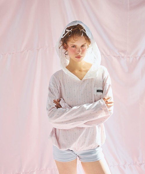 lilLilly（リルリリー）の「ギンガムショートパンツ（その他パンツ・レディース・ピンク/ブラック/ブルー・FREE）」の6枚目の写真