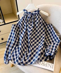 LUCPY（ラクピー）の「ホルターネック風オープンショルダーブラウス（シャツ/ブラウス）」