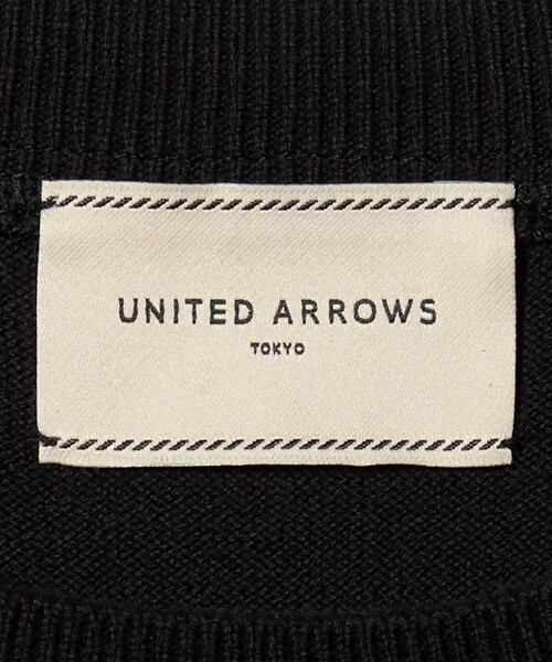 UNITED ARROWS（ユナイテッドアローズ）の「エンブロイダリーフラワー メッシュ ニット（ニット/セーター・レディース・ブラック/オフホワイト・FREE）」の18枚目の写真