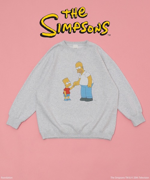 The Simpsons（ザ・シンプソンズ）の「(THE SIMPSONS)BIG SWEAT（スウェット・レディース・グレー/ブラック・ONE SIZE）」の2枚目の写真