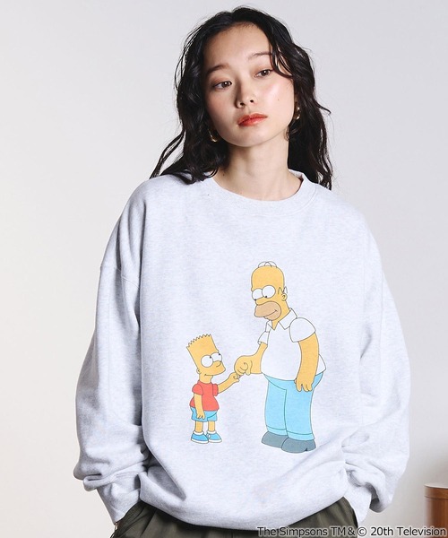 The Simpsons（ザ・シンプソンズ）の「(THE SIMPSONS)BIG SWEAT（スウェット・レディース・グレー/ブラック・ONE SIZE）」の16枚目の写真