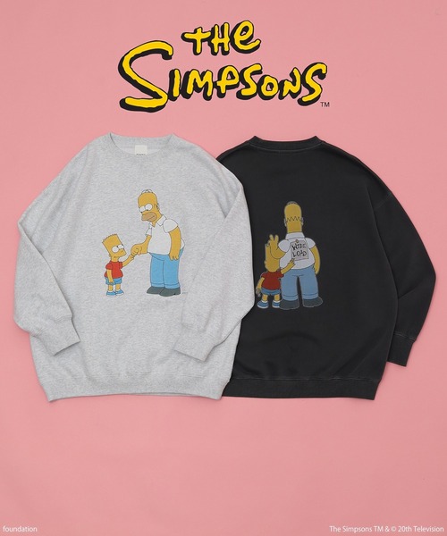 The Simpsons（ザ・シンプソンズ）の「(THE SIMPSONS)BIG SWEAT（スウェット・レディース・グレー/ブラック・ONE SIZE）」の3枚目の写真