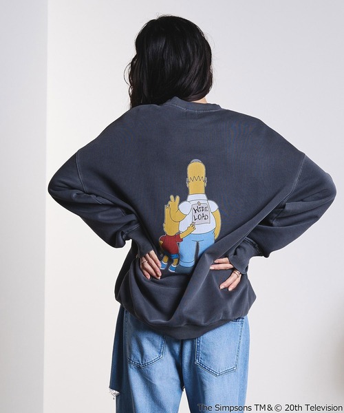 The Simpsons（ザ・シンプソンズ）の「(THE SIMPSONS)BIG SWEAT（スウェット・レディース・グレー/ブラック・ONE SIZE）」の8枚目の写真