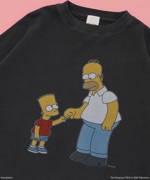 The Simpsons（ザ・シンプソンズ）の「(THE SIMPSONS)BIG SWEAT（スウェット・レディース・グレー/ブラック・ONE SIZE）」の14枚目の写真