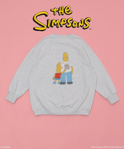 The Simpsons（ザ・シンプソンズ）の「(THE SIMPSONS)BIG SWEAT（スウェット・レディース・グレー/ブラック・ONE SIZE）」の5枚目の写真