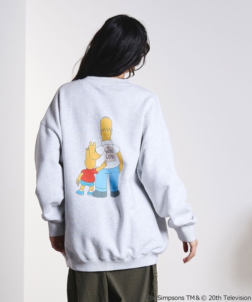 The Simpsons（ザ・シンプソンズ）の「(THE SIMPSONS)BIG SWEAT（スウェット・レディース・グレー/ブラック・ONE SIZE）」の17枚目の写真