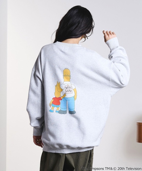 The Simpsons（ザ・シンプソンズ）の「(THE SIMPSONS)BIG SWEAT（スウェット・レディース・グレー/ブラック・ONE SIZE）」の18枚目の写真