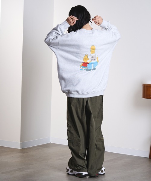 The Simpsons（ザ・シンプソンズ）の「(THE SIMPSONS)BIG SWEAT（スウェット・レディース・グレー/ブラック・ONE SIZE）」の21枚目の写真