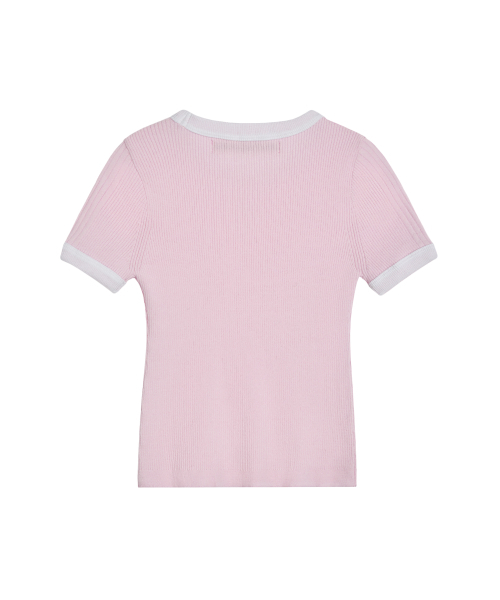Rest&Recreation（レストアンドレクリエーション）の「RIBBED COLORATION KNIT - PINK（ニット/セーター・レディース・その他・ONE）」の2枚目の写真