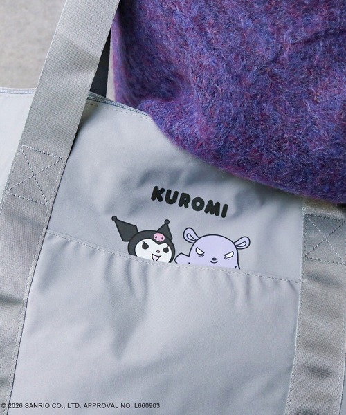 sanrio(サンリオ)の「サンリオキャラクターズ/サイズアップボストンバッグ(ボストンバッグ・レディース・グレー/ベージュ/ライトグレー・FREE)」の9枚目の写真