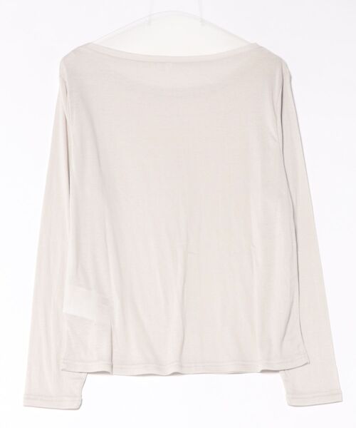 coca(coca)(コカ)の「ワンショルダーシアー長袖Tシャツ(Tシャツ/カットソー・レディース・ライトグレー/ライトベージュ・S/M/L)」の22枚目の写真
