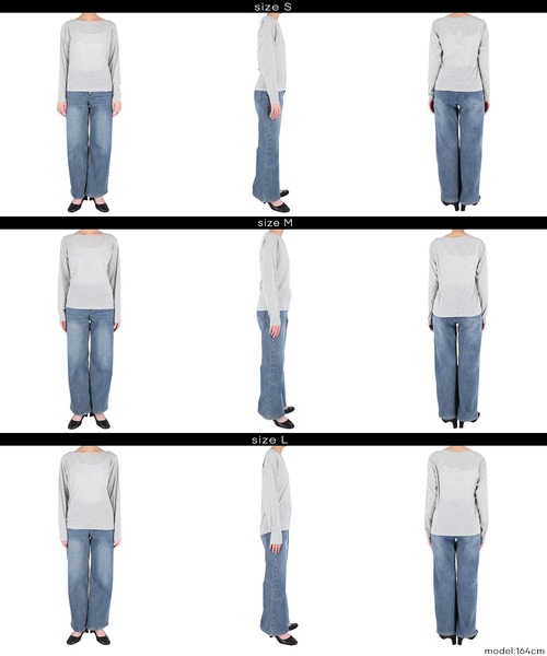 coca(coca)(コカ)の「ワンショルダーシアー長袖Tシャツ(Tシャツ/カットソー・レディース・ライトグレー/ライトベージュ・S/M/L)」の15枚目の写真