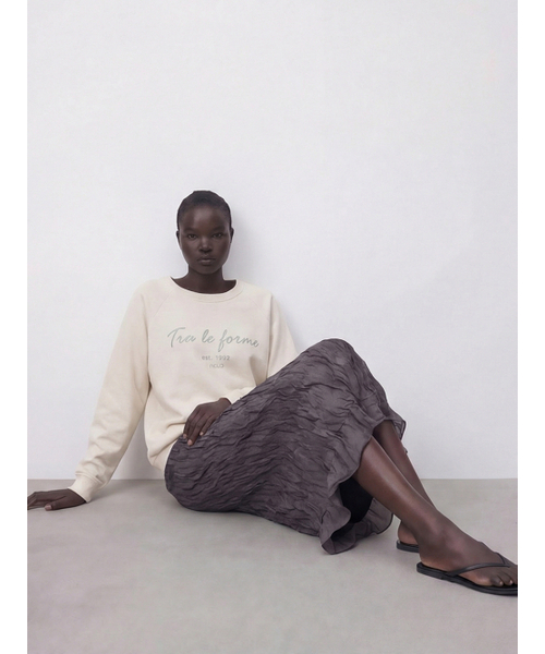 ACUD(アクド)の「Forme Sweatshirt _Ivory(スウェット・レディース・アイボリー・FREE)」の4枚目の写真