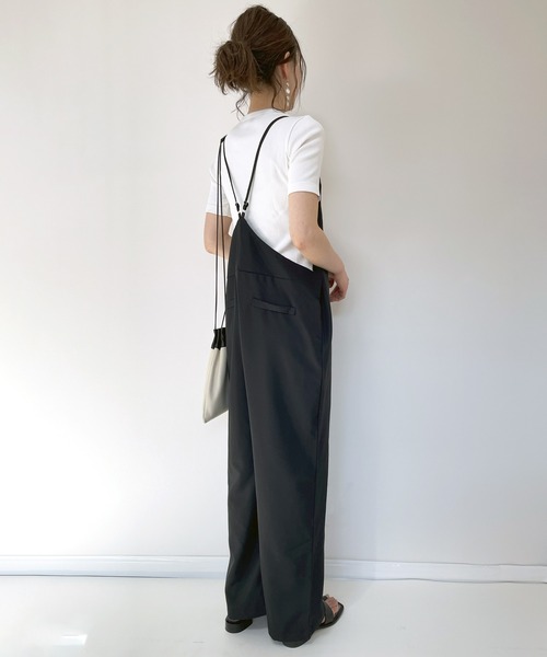 ARCADE（アーケード）の「夏服 Vネック オールインワン サロペット -ARCADE Limited Line-（サロペット/オーバーオール・レディース・セージグリーン/モカ/グレイッシュベージュ/ブラック/ネイビー・FREE）」の11枚目の写真