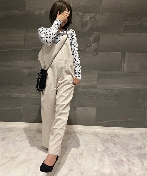 ARCADE（アーケード）の「夏服 Vネック オールインワン サロペット -ARCADE Limited Line-（サロペット/オーバーオール・レディース・セージグリーン/モカ/グレイッシュベージュ/ブラック/ネイビー・FREE）」の16枚目の写真