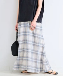 B.C STOCK（ベーセーストック）の「《S/Mサイズ展開》手洗い可 / フレンチリネンギャザースカート（スカート）」