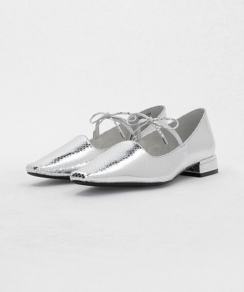 SY UNITED ARROWS（シーユナイテッドアローズ）の「＜SY＞ウェーブカットリボン フラット25↑（パンプス・レディース・ブラック/シルバー・25cm/24.5cm/24cm/23cm/22.5cm/22cm/23.5cm）」の8枚目の写真