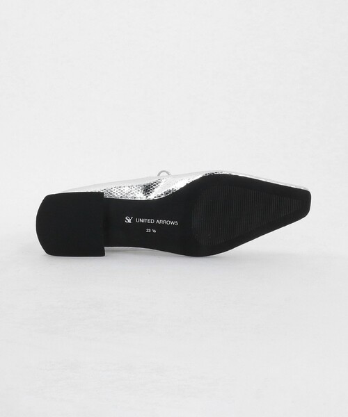 SY UNITED ARROWS（シーユナイテッドアローズ）の「＜SY＞ウェーブカットリボン フラット25↑（パンプス・レディース・ブラック/シルバー・25cm/24.5cm/24cm/23cm/22.5cm/22cm/23.5cm）」の12枚目の写真