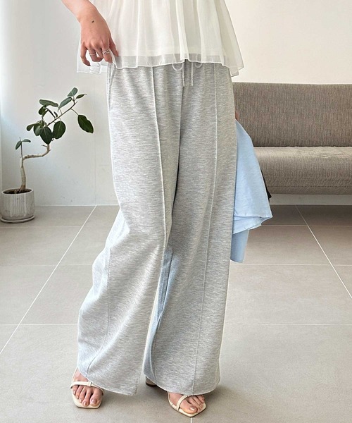 GeeRA(ジーラ)の「とろみイージーフロントラインスウェットパンツ(スウェットパンツ・レディース・ブラック/グレー・SMALL/MEDIUM/LARGE/X-LARGE)」の4枚目の写真