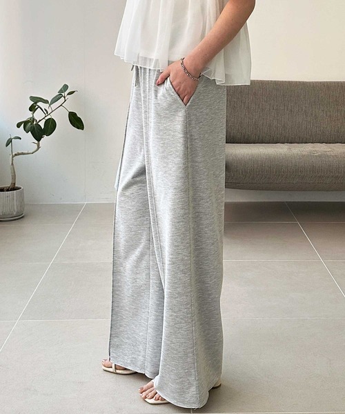 GeeRA(ジーラ)の「とろみイージーフロントラインスウェットパンツ(スウェットパンツ・レディース・ブラック/グレー・SMALL/MEDIUM/LARGE/X-LARGE)」の5枚目の写真