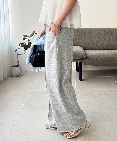 GeeRA(ジーラ)の「とろみイージーフロントラインスウェットパンツ(スウェットパンツ・レディース・ブラック/グレー・SMALL/MEDIUM/LARGE/X-LARGE)」の6枚目の写真