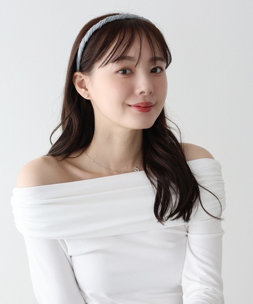 BLUEEAST（ブルーイースト）の「スタッズ付きツイストカチューシャ（カチューシャ・レディース・ブラック/グレー・FREE）」の5枚目の写真