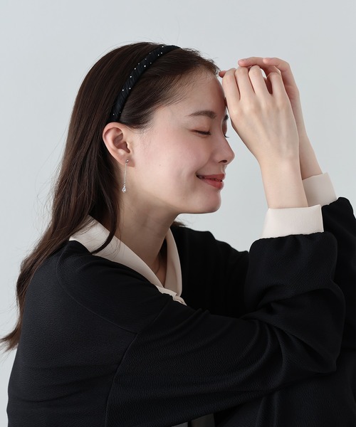 BLUEEAST（ブルーイースト）の「スタッズ付きツイストカチューシャ（カチューシャ・レディース・ブラック/グレー・FREE）」の7枚目の写真