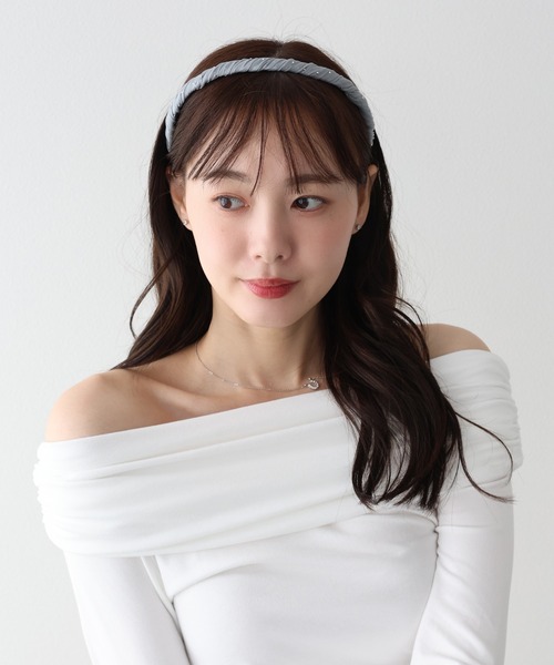 BLUEEAST（ブルーイースト）の「スタッズ付きツイストカチューシャ（カチューシャ・レディース・ブラック/グレー・FREE）」の6枚目の写真