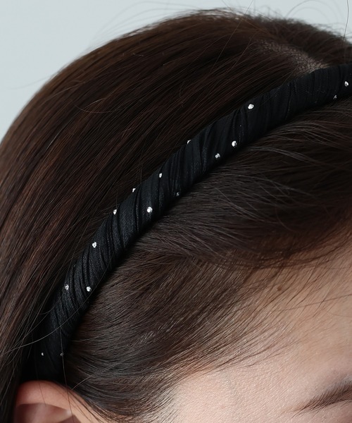 BLUEEAST（ブルーイースト）の「スタッズ付きツイストカチューシャ（カチューシャ・レディース・ブラック/グレー・FREE）」の9枚目の写真