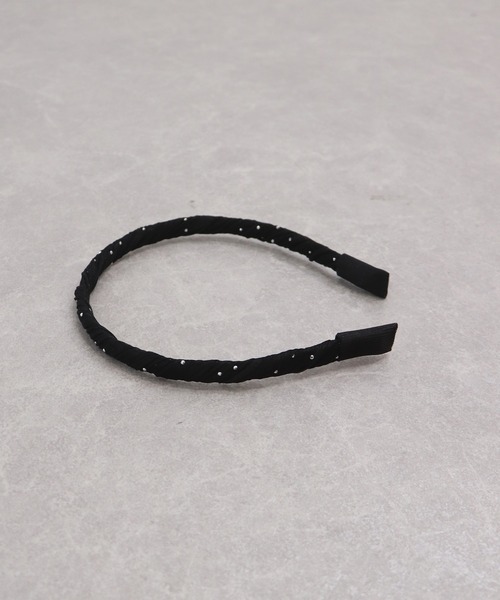 BLUEEAST（ブルーイースト）の「スタッズ付きツイストカチューシャ（カチューシャ・レディース・ブラック/グレー・FREE）」の4枚目の写真