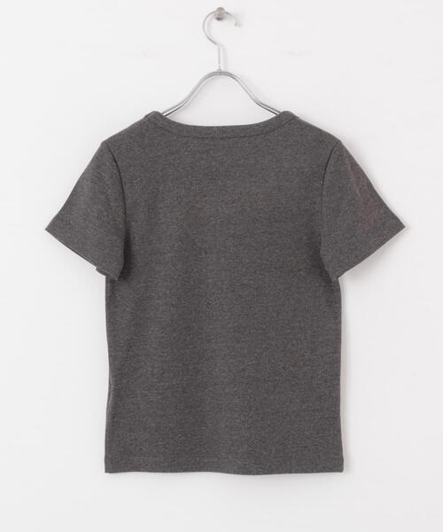 SENSE OF PLACE by URBAN RESEARCH（センスオブプレイスバイアーバンリサーチ）の「ラウンドネックリブTシャツ(半袖)（Tシャツ/カットソー・レディース・ホワイト系その他/オフホワイト/チャコールグレー/ブラック/イエロー・ONE）」の15枚目の写真