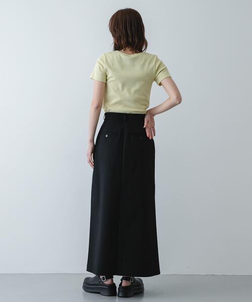 SENSE OF PLACE by URBAN RESEARCH(センスオブプレイスバイアーバンリサーチ)の「『一部WEB限定カラー』ラウンドネックリブTシャツ(半袖)(Tシャツ/カットソー・レディース・ホワイト系その他/オフホワイト/チャコールグレー/ブラック/イエロー/ピンク/その他1/その他2・ONE)」の10枚目の写真
