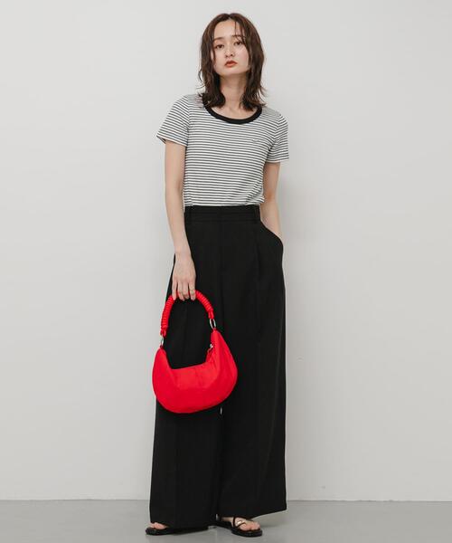 SENSE OF PLACE by URBAN RESEARCH(センスオブプレイスバイアーバンリサーチ)の「『一部WEB限定カラー』ラウンドネックリブTシャツ(半袖)(Tシャツ/カットソー・レディース・ホワイト系その他/オフホワイト/チャコールグレー/ブラック/イエロー/ピンク/その他1/その他2・ONE)」の16枚目の写真