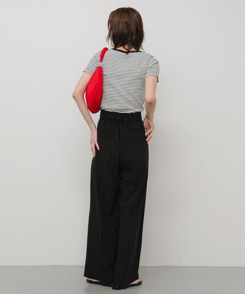SENSE OF PLACE by URBAN RESEARCH(センスオブプレイスバイアーバンリサーチ)の「『一部WEB限定カラー』ラウンドネックリブTシャツ(半袖)(Tシャツ/カットソー・レディース・ホワイト系その他/オフホワイト/チャコールグレー/ブラック/イエロー/ピンク/その他1/その他2・ONE)」の18枚目の写真