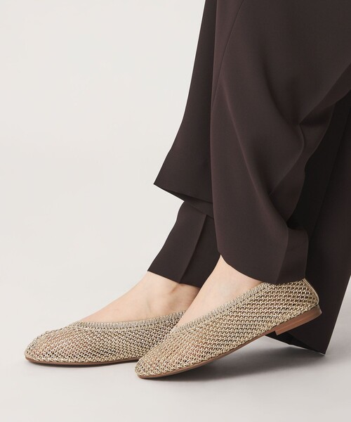 ODETTE E ODILE（オデットエオディール）の「【WEB限定】メタリックニット フラット10■（パンプス・レディース・シルバー/ブラック/ゴールド・22cm/22.5cm/23cm/23.5cm/24cm/24.5cm）」の4枚目の写真