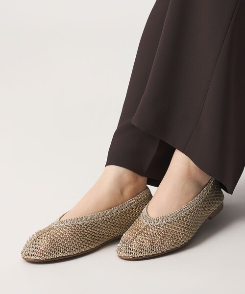 ODETTE E ODILE（オデットエオディール）の「【WEB限定】メタリックニット フラット10■（パンプス・レディース・シルバー/ブラック/ゴールド・22cm/22.5cm/23cm/23.5cm/24cm/24.5cm）」の5枚目の写真