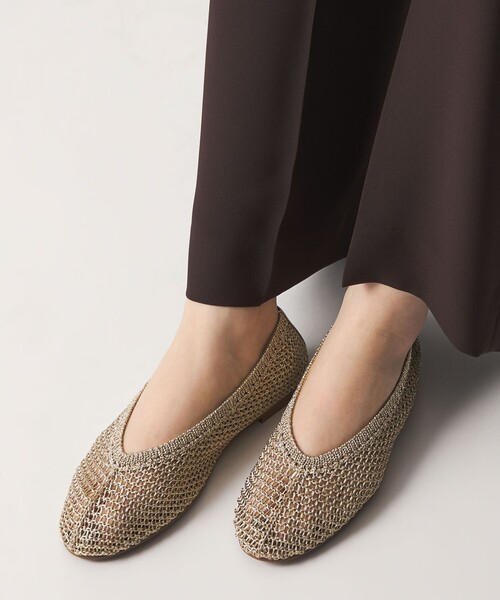 ODETTE E ODILE（オデットエオディール）の「【WEB限定】メタリックニット フラット10■（パンプス・レディース・シルバー/ブラック/ゴールド・22cm/22.5cm/23cm/23.5cm/24cm/24.5cm）」の6枚目の写真