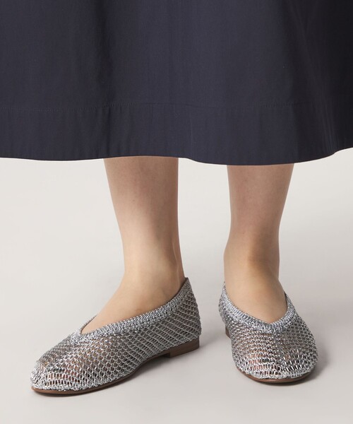ODETTE E ODILE（オデットエオディール）の「【WEB限定】メタリックニット フラット10■（パンプス・レディース・シルバー/ブラック/ゴールド・22cm/22.5cm/23cm/23.5cm/24cm/24.5cm）」の7枚目の写真