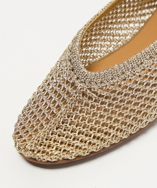 ODETTE E ODILE（オデットエオディール）の「【WEB限定】メタリックニット フラット10■（パンプス・レディース・シルバー/ブラック/ゴールド・22cm/22.5cm/23cm/23.5cm/24cm/24.5cm）」の19枚目の写真