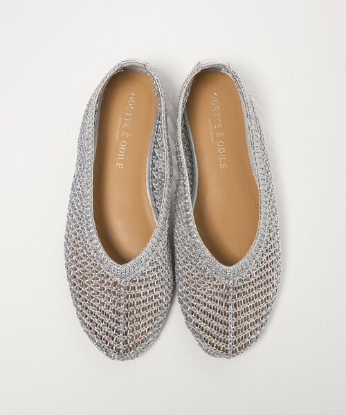 ODETTE E ODILE（オデットエオディール）の「【WEB限定】メタリックニット フラット10■（パンプス・レディース・シルバー/ブラック/ゴールド・22cm/22.5cm/23cm/23.5cm/24cm/24.5cm）」の21枚目の写真