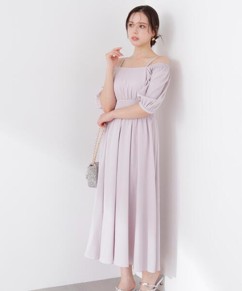 PROPORTION BODY DRESSING（プロポーションボディドレッシング）の「【加藤栞さん着用】２ｗａｙパフスリーブワンピース / 1216140405（ワンピース・レディース・ピンク/ダークグレー/イエロー・SMALL/P/S/MEDIUM）」の3枚目の写真