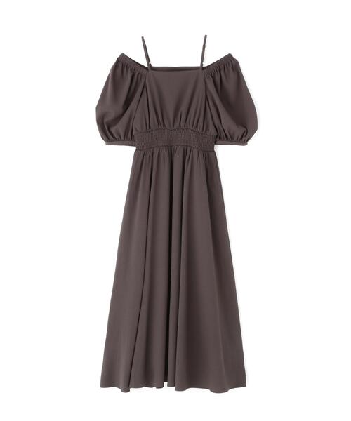 PROPORTION BODY DRESSING（プロポーションボディドレッシング）の「【加藤栞さん着用】２ｗａｙパフスリーブワンピース / 1216140405（ワンピース・レディース・ピンク/ダークグレー/イエロー・SMALL/P/S/MEDIUM）」の4枚目の写真