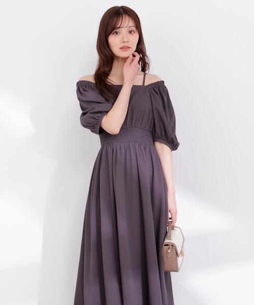 PROPORTION BODY DRESSING（プロポーションボディドレッシング）の「【加藤栞さん着用】２ｗａｙパフスリーブワンピース / 1216140405（ワンピース・レディース・ピンク/ダークグレー/イエロー・SMALL/P/S/MEDIUM）」の7枚目の写真