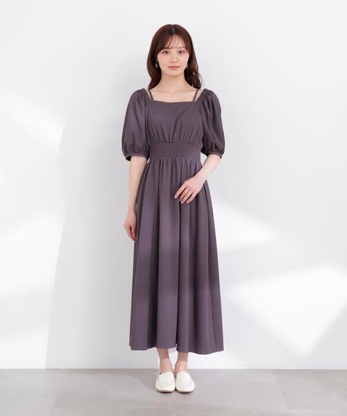 PROPORTION BODY DRESSING（プロポーションボディドレッシング）の「【加藤栞さん着用】２ｗａｙパフスリーブワンピース / 1216140405（ワンピース・レディース・ピンク/ダークグレー/イエロー・SMALL/P/S/MEDIUM）」の10枚目の写真