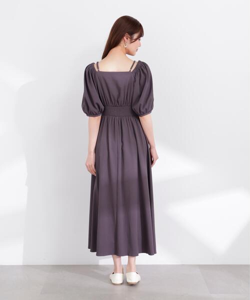 PROPORTION BODY DRESSING（プロポーションボディドレッシング）の「【加藤栞さん着用】２ｗａｙパフスリーブワンピース / 1216140405（ワンピース・レディース・ピンク/ダークグレー/イエロー・SMALL/P/S/MEDIUM）」の12枚目の写真