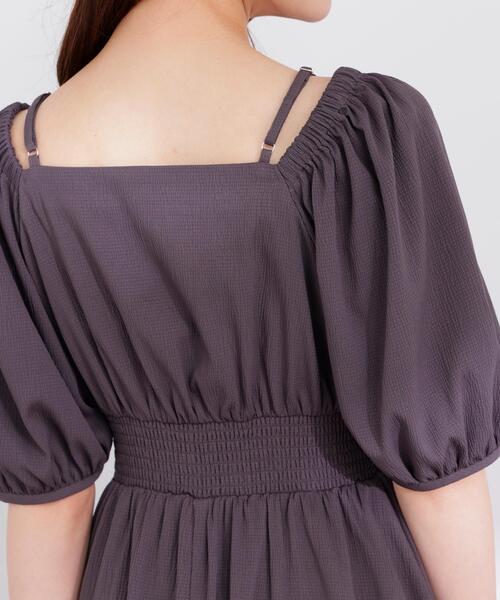 PROPORTION BODY DRESSING（プロポーションボディドレッシング）の「【加藤栞さん着用】２ｗａｙパフスリーブワンピース / 1216140405（ワンピース・レディース・ピンク/ダークグレー/イエロー・SMALL/P/S/MEDIUM）」の14枚目の写真